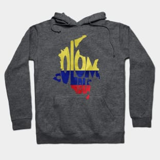 Colombia Typo Map Hoodie